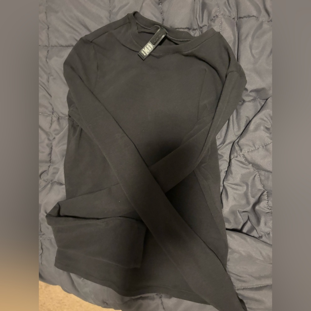 SKIMS Cotton Jersey Long Sleeve T-Shirt